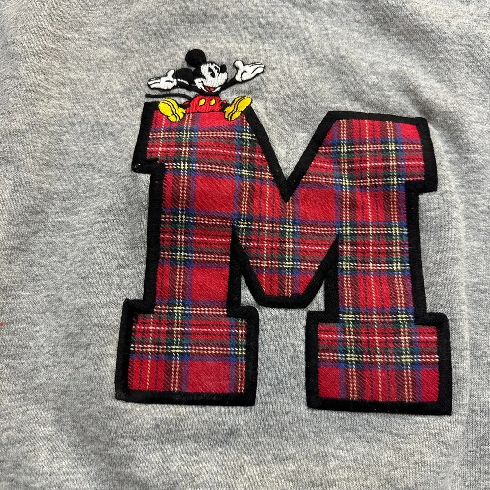 Vintage 90s Disney Mickey Mouse Gray Crew Neck Sweatshirt Kids Unisex Medium - Picture 3 of 12